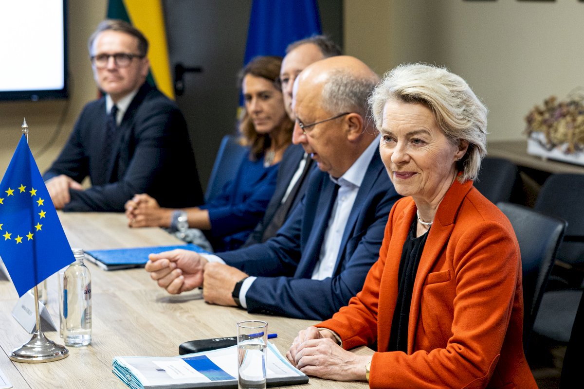 Prie Lietuvos sienos su Baltarusija – Europos Komisijos prezidento vizitas U. von der Leyen