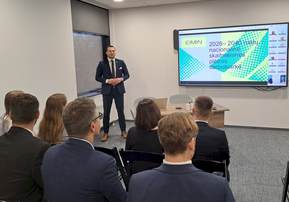 EIMIN pradeda rengti Nacionalinę skaitmeninės plėtros 2026–2040 m. darbotvarkę