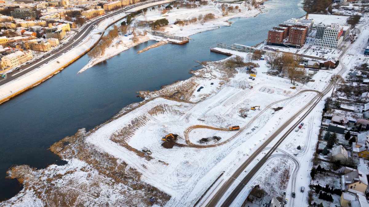 Prasidėjo Kauno puošmena vadinamo M. K. Čiurlionio koncertų centro statybos