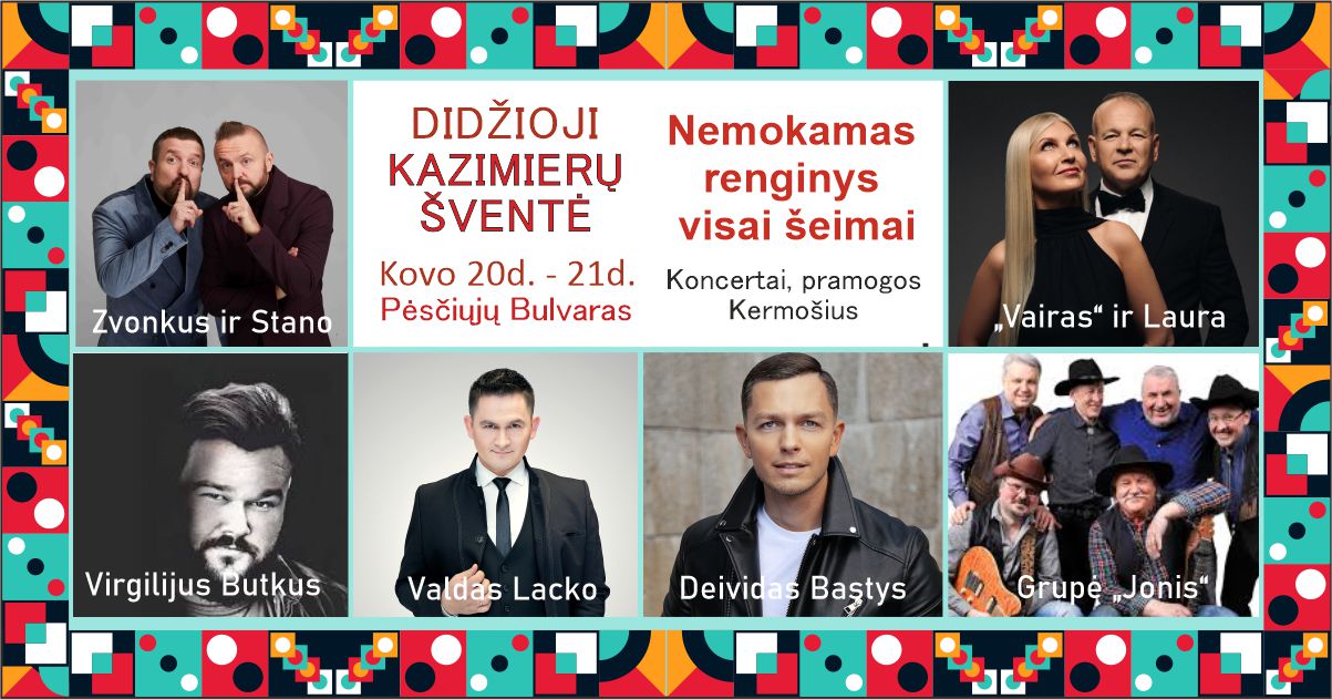 Šiauliuose vyks didžioji Kaziuko mugė: dvi dienas lauks kultūra, amatai ir pramogos visai šeimai